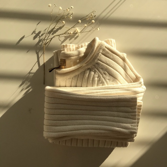 %100 cotton ribbed sweater - Picture 5 of 5